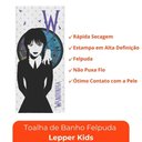 Ver imagem 6 de Toalha de Banho Infantil Wandinha Lepper Felpuda de Algodão Personagem Menina 60x120 cm Praia