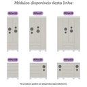 Ver imagem 6 de Guarda-roupa Infantil 92cm com Vidro 3 Portas e 2 Gavetas Suspiro Multimóveis Mp4457 Branco-off