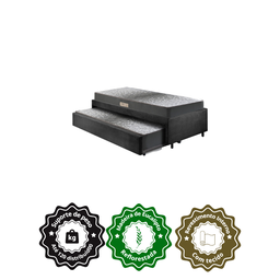 Bicama Box Solteiro 88x188 Suede com Dois Colchões de Espuma Dual Firm Ecoflex - 5