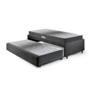 Ver imagem 1 de Bicama Box Solteiro 88x188 Suede com Dois Colchões de Espuma Dual Firm Ecoflex