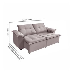 Sofá Berlin 2 Lugares 1,60cm - de Casa Décor e Estofados. - 2