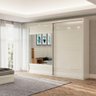Guarda-roupa Casal Grande 267x238cm Off White Dalla Costa - 1