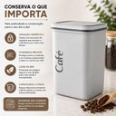Ver imagem 5 de Pote Hermético para Mantimentos Quadrado Vedação Hermética Plástico Bpa Free Cozinha Cinza 2L