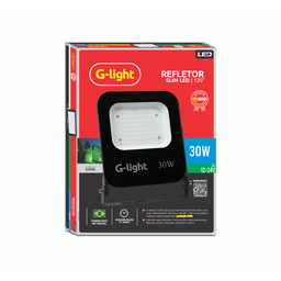 Refletor Led 30w 6500k 12vdc-24vdc- G-light - 3