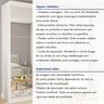 Guarda Roupa Casal Premium Isabela 205,9cm com Espelho 3 Portas 4 Gavetas Espresso Móveis     - 10