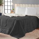 Ver imagem 3 de Coberdron Casal Queen Dupla Face Sherpa com Manta Soft Cinza