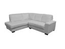 Ver imagem 2 de Sofá de Couro Canto Marrocos 2 Lugares com Chaise Esquerda Branco Pigmentado - Mempra Design