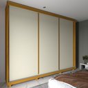 Ver imagem 3 de Guarda Roupa Platinum 3 Portas Naturale Off White - Gelius