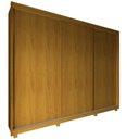 Ver imagem 1 de Guarda Roupa Platinum 3 Portas Naturale Off White - Gelius