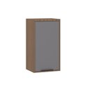 Ver imagem 1 de Armário Aéreo de Cozinha 40cm 1 Porta Aspen Luciane Móveis Vanilla com Cinza Puro