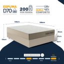 Ver imagem 5 de Cama Box com Colchão de Espuma D70 Double Face Ortopédico Double Sense Casal 138cm