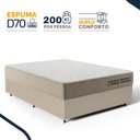 Ver imagem 2 de Cama Box com Colchão de Espuma D70 Double Face Ortopédico Double Sense Casal 138cm