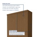 Ver imagem 3 de Guarda Roupa Solteiro Premium Kiara 138cm 2 Portas 2 Gavetas Espresso Móveis
