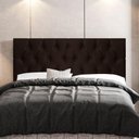 Ver imagem 4 de Cabeceira Cama Box Casal Queen Size Madrid 160cm Marrom