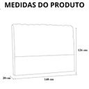 Ver imagem 4 de Cabeceira para Cama Box Estofada 140 cm Casal Padrão Ana com Botões Suede Cores