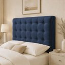 Ver imagem 2 de Cabeceira para Cama Box Estofada 140 cm Casal Padrão Ana com Botões Suede Cores