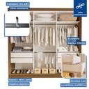 Ver imagem 5 de Guarda Roupa Casal Premium Itália 205,9cm 3 Portas 4 Gavetas Yescasa