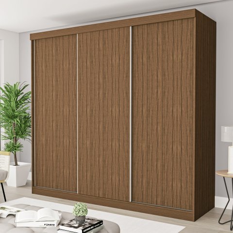 Guarda Roupa Casal Premium Itália 205,9cm 3 Portas 4 Gavetas Yescasa