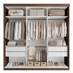 Guarda Roupa Casal Premium Itália 205,9cm 3 Portas 4 Gavetas Yescasa Marrom/Freijó - 5 Guarda Roupa Casal Premium Itália 205,9cm 3 Portas 4 Gavetas Yescasa Marrom/Freijó - 5