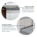Ver imagem 6 de Guarda Roupa Casal Premium Itália 205,9cm 3 Portas 4 Gavetas Yescasa Marrom/Freijó