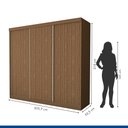 Ver imagem 7 de Guarda Roupa Casal Premium Itália 205,9cm 3 Portas 4 Gavetas Yescasa
