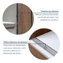 Ver imagem 7 de Guarda Roupa Casal Premium Itália 205,9cm 3 Portas 4 Gavetas Yescasa Marrom/Freijó