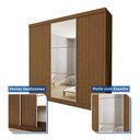 Ver imagem 4 de Guarda Roupa Casal Premium Evidence 205,9cm com Espelho 3 Portas 4 Gavetas Espresso Móveis      