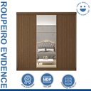 Ver imagem 3 de Guarda Roupa Casal Premium Evidence 205,9cm com Espelho 3 Portas 4 Gavetas Yescasa Marrom/Freijó