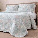 Ver imagem 1 de Kit Cobre Leito Evolution Verena King 3 Peças 100% Poliéster Dupla Face Floral Casa Scarpa
