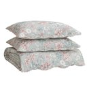 Ver imagem 5 de Kit Cobre Leito Evolution Verena King 3 Peças 100% Poliéster Dupla Face Floral Casa Scarpa