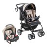 Carrinho Travel System Burigotto AT6 K + Touring Evolution SE - Bege - 1