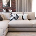 Ver imagem 2 de Kit 3 Capas para Almofadas Azul e Preto Geometricas e Decorativas Para Sofá 40x40 - Novadecora