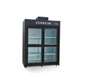 Ver imagem 1 de Minicâmara Cervejeira 30 Caixas 4 Portas De Vidro Polar MCB150PV 220v