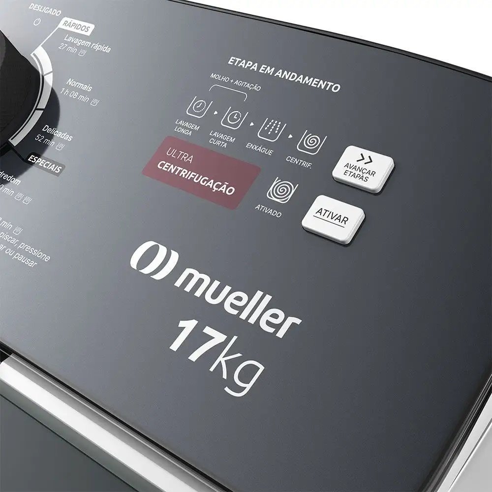 Lavadora Mueller Automática 17kg com Ultracentrifugação e Ciclo Rápido Mla17 - 8