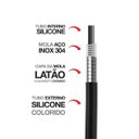 Ver imagem 3 de Torneira para Cozinha de Mesa Bica Flexível Gourmet Preta