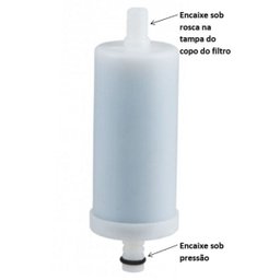 Kit 2 Refil Vela Pro Saúde Blindado Para Torneira Com Filtro - 3 Kit 2 Refil Vela Pro Saúde Blindado Para Torneira Com Filtro - 3