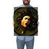 Quadro Decorativo Caravaggio Medusa:Médio 53x44cm/Chassi com Borda Infinita - 1