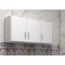 Ver imagem 4 de Armario Aério Branco 3 Portas 120 Cm