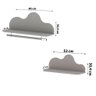 Prateleiras de Parede para Quarto Infantil Nuvem 100% Mdf Cor:fendi - 3