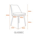 Ver imagem 2 de Conjunto 4 Cadeiras Estofadas com Almofada Removivel Quebec Fratini