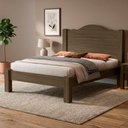Ver imagem 2 de Cama Casal Mdf 205x146 Cm Thalia Castanho Decmade