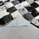 Ver imagem 3 de Tapete de couro preto branco salino 1,50x3,00 c/b pç 10x10cm