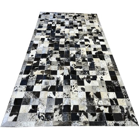 Tapete de couro preto branco salino 1,50x3,00 c/b pç 10x10cm