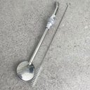 Ver imagem 5 de Bomba de Chimarrão Inox 23cm Anel Pérola Bojo Mil Furos Removível Erva Mate