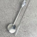 Ver imagem 3 de Bomba de Chimarrão Inox 23cm Anel Pérola Bojo Mil Furos Removível Erva Mate