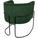 Ver imagem 4 de Kit 02 Poltronas Betina Base Preto Veludo Verde - Nexta Casa