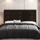 Ver imagem 2 de Cabeceira Cama Box Casal King Size Roma 195cm Suede Marrom - Abmaza