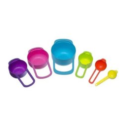 Colher de Medida Kit 6 Peças Coloridas de 7,5 Ml à 250 Ml Prana - 1