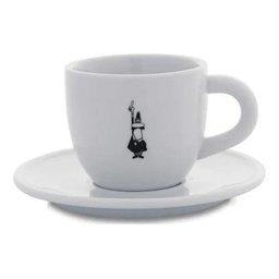 Xicara Para Café Cappuccino Bialetti 250 Ml Com Pires Porcelana - 1