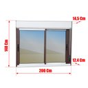 Ver imagem 2 de Janela Alumínio Elite 2F.Móv.c/Pers.Integ.140 x 200 V.Reflex Mix Corten Brimak